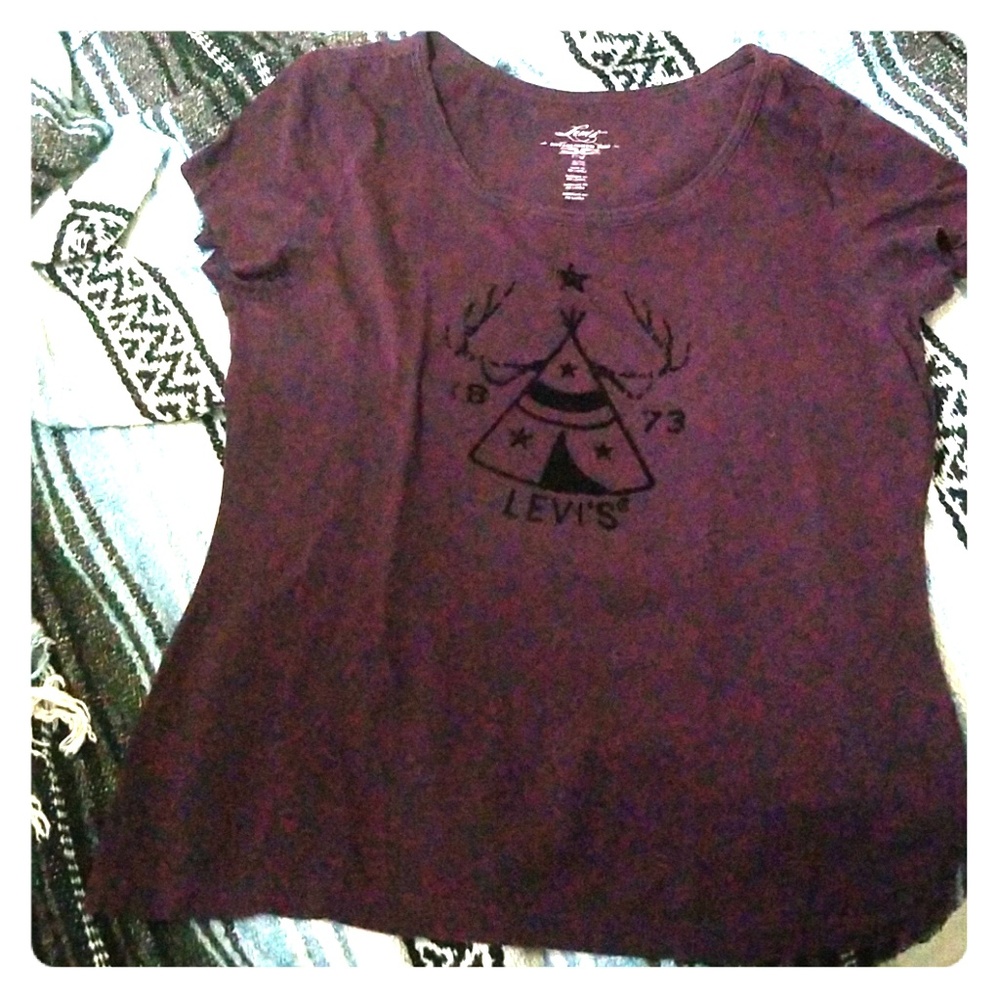 Levi's purple shirt